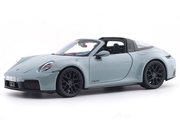 2025 Porsche 911 992.2 Targa 4 GTS Hybrid Aventurine Green 1:18 Maisto Licensed Diecast Scale Model Car Collectible