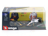 2025 Red Bull Racing RB21 Twin Pack Max Verstappen No.1 1:64 Bburago Licensed F1 Diecast Scale Model Car Collectible Set | Buy in India