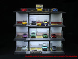 3-Storey Garage Parking Lot Scene 1:64 MoreArt Diorama with LED Lights