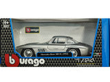 1954 Mercedes-Benz 300 SL silver 1:24 Bburago licensed diecast Scale Model car