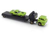 1968 Ford C-950 Truck & 1966 Mustang 2+2 1:64 M2 Machines diecast hauler scale model