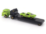 1968 Ford C-950 Truck & 1966 Mustang 2+2 1:64 M2 Machines diecast hauler scale model