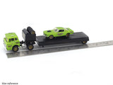 1968 Ford C-950 Truck & 1966 Mustang 2+2 1:64 M2 Machines diecast hauler scale model