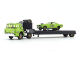 1968 Ford C-950 Truck & 1966 Mustang 2+2 1:64 M2 Machines diecast hauler scale model