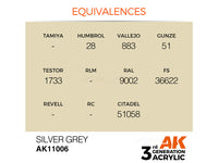 Silver Grey 17ml AK Interactive acrylic color AK11006