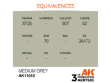 Medium Grey 17ml AK Interactive acrylic color AK11010