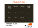 Rubber Black 17ml AK Interactive acrylic color AK11027