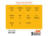 Yellow 17ml AK Interactive acrylic color AK11044