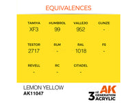 Lemon Yellow 17ml AK Interactive acrylic color AK11047