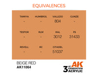 Beige Red 17ml AK Interactive acrylic color AK11064