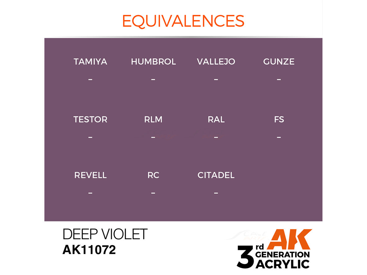 Violet Scale Deep Violet 17ml AK Interactive acrylic color AK11072 | Scale Arts India