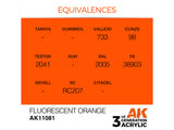 Fluorescent Orange 17ml AK Interactive acrylic color AK11081