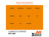 Luminous Orange 17ml AK Interactive acrylic color AK11082