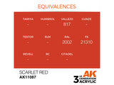 Scarlet Red 17ml AK Interactive acrylic color AK11087