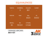 Orange Brown 17ml AK Interactive acrylic color AK11101