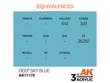 Deep Sky Blue 17ml AK Interactive acrylic color AK11176