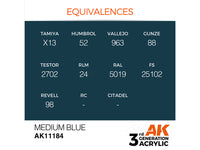 Medium Blue 17ml AK Interactive acrylic color AK11184