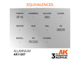 Dark Aluminum 17ml AK Interactive acrylic color AK11208