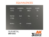 Gun Metal 17ml AK Interactive acrylic color AK11212