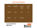 Clear Smoke 17ml AK Interactive acrylic color AK11215