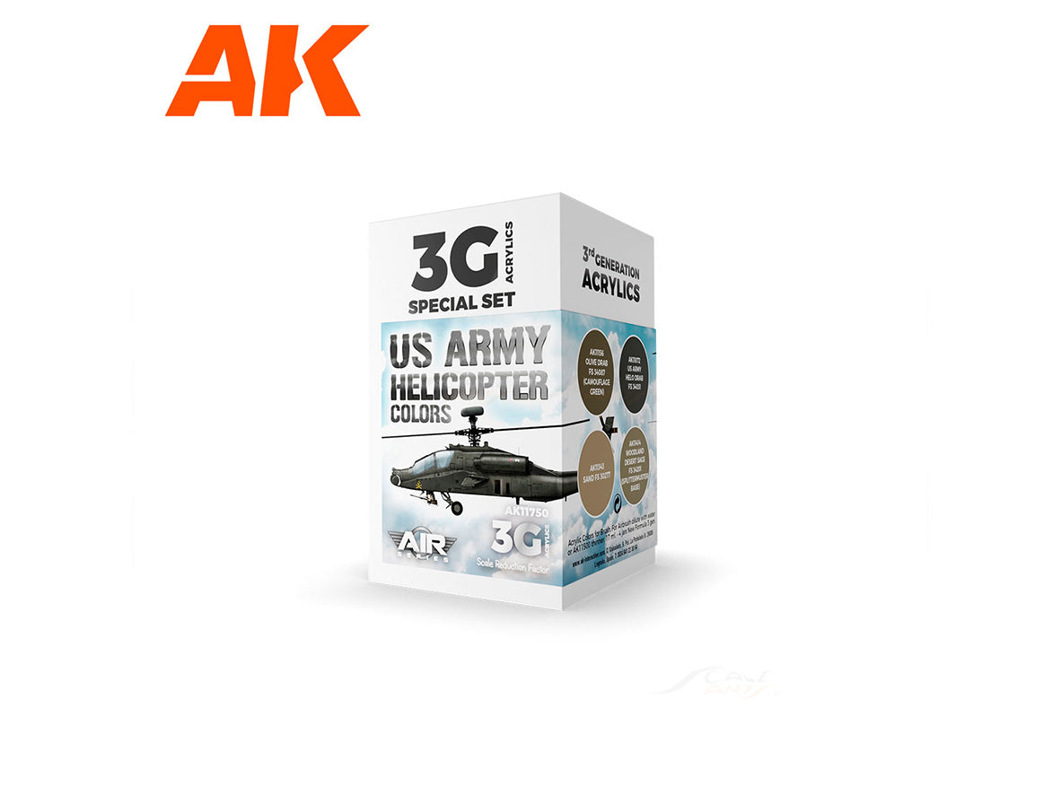 US Army Helicopter Colors Set AK Interactive acrylic color AK11750 ...