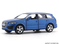 Audi Q7 blue 1:32 RMZ City 5 inch pullback diecast scale model car