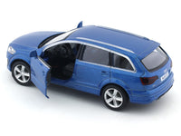 Audi Q7 blue 1:32 RMZ City 5 inch pullback diecast scale model car