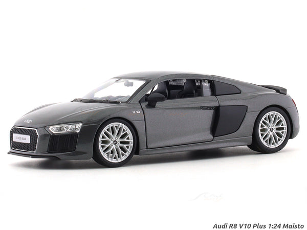 Audi R8 V10 Plus grey 1:24 Maisto licensed diecast Scale Model car