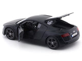 Audi R8 matte black 1:24 Maisto licensed diecast Scale Model car