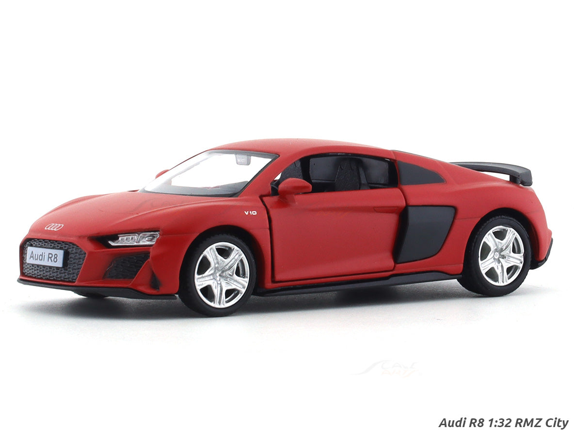 Audi R8 Matte red 1:32 RMZ City 5 inch pullback diecast scale