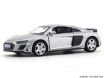 Audi R8 Silver 1:32 RMZ City pull back car scale model