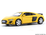 Audi R8 yellow 1:32 RMZ City pull back car scale model