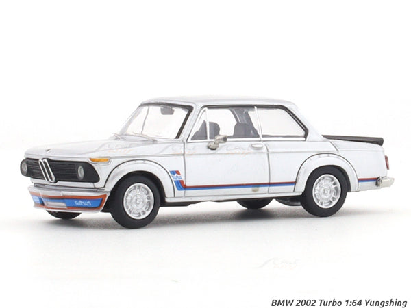 BMW 2002 Turbo silver 1:64 Yungshing diecast scale model car