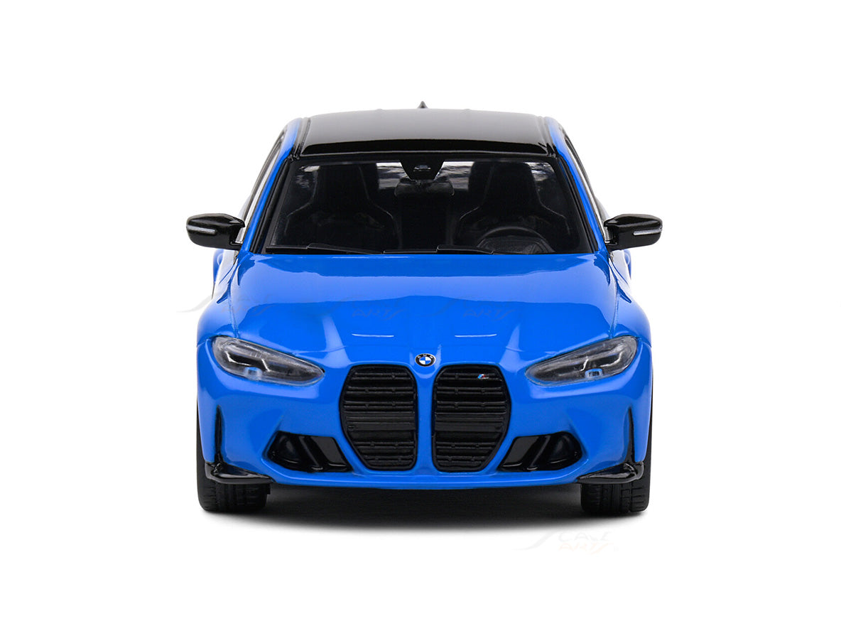 BMW G80 M3 Sedan Santorini Blue 1:43 Solido licensed diecast Scale