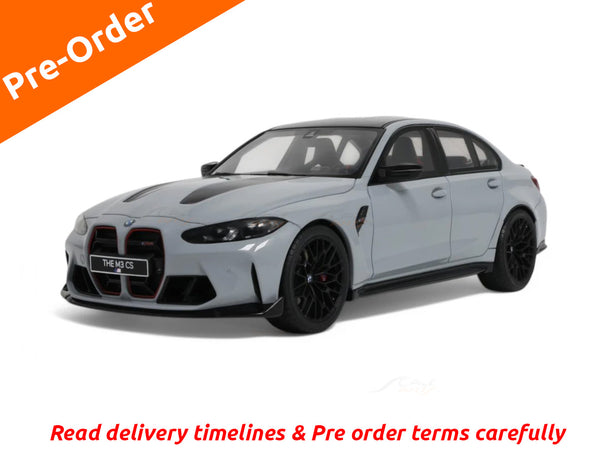 Pre Order : BMW M3 CS M Brooklyn Grey Mettallic 1:18 GT Spirit resin scale model car collectible