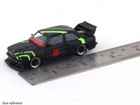 BMW M3 E30 black 1:64 Street Weapon diecast scale model car miniature