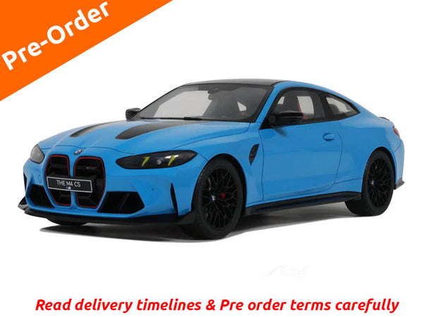 Pre Order : BMW M4 CS Riviera Blue 1:18 GT Spirit resin scale model car collectible