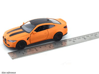 BMW M4 CSL matte orange 1:32 RMZ City 5 inch pullback diecast scale model car