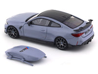 BMW M4 G82 grey 1:64 Time Micro diecast scale model car