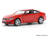 BMW M4 Red 1:32 RMZ City licensed pull back car scale model