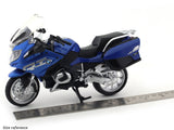 BMW R1250 RT blue 1:12 MSZ licensed diecast scale model bike collectible