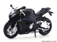 BMW S1000 RR Black 1:12 MSZ licensed diecast scale model bike collectible