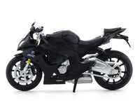 BMW S1000 RR Black 1:12 MSZ licensed diecast scale model bike collectible