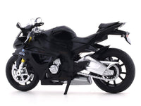 BMW S1000 RR Black 1:12 MSZ licensed diecast scale model bike collectible