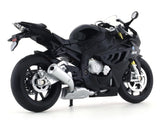 BMW S1000 RR Black 1:12 MSZ licensed diecast scale model bike collectible