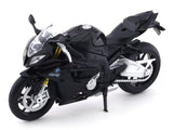 BMW S1000 RR Black 1:12 MSZ licensed diecast scale model bike collectible