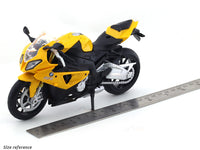 BMW S1000 RR Yellow 1:12 MSZ licensed diecast scale model bike collectible