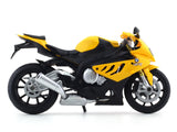 BMW S1000 RR Yellow 1:12 MSZ licensed diecast scale model bike collectible