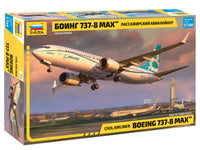 BOEING 737-8 MAX 1:144 Zvezda plastic model kit