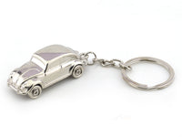 Beetle like design chrome metal keyring / keychain